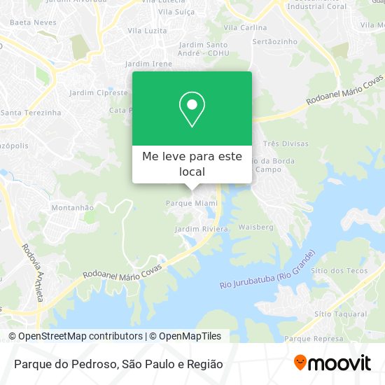 Parque do Pedroso mapa