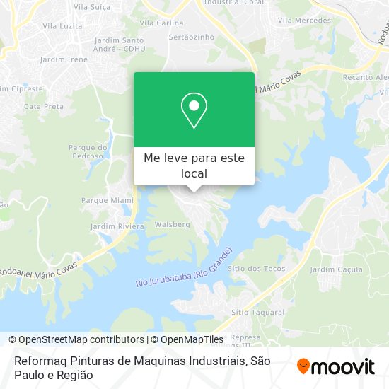 Reformaq Pinturas de Maquinas Industriais mapa