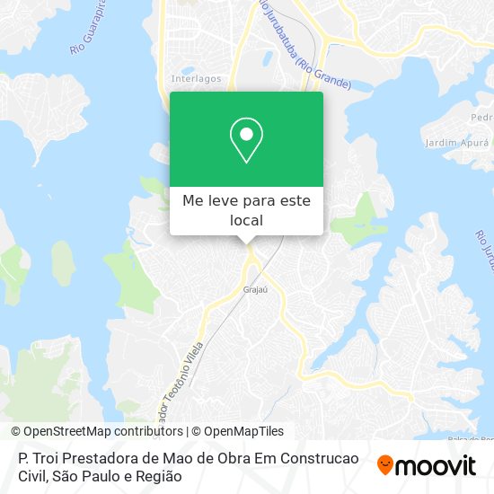 P. Troi Prestadora de Mao de Obra Em Construcao Civil mapa