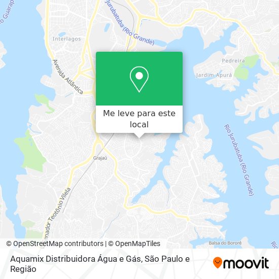 Aquamix Distribuidora Água e Gás mapa