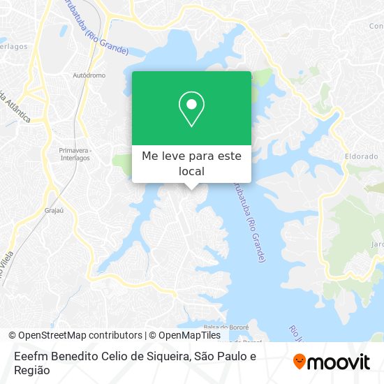 Eeefm Benedito Celio de Siqueira mapa