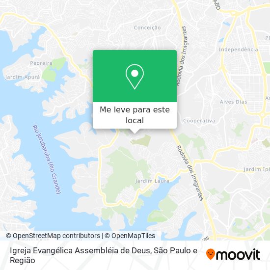 Igreja Evangélica Assembléia de Deus mapa