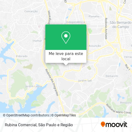 Rubina Comercial mapa