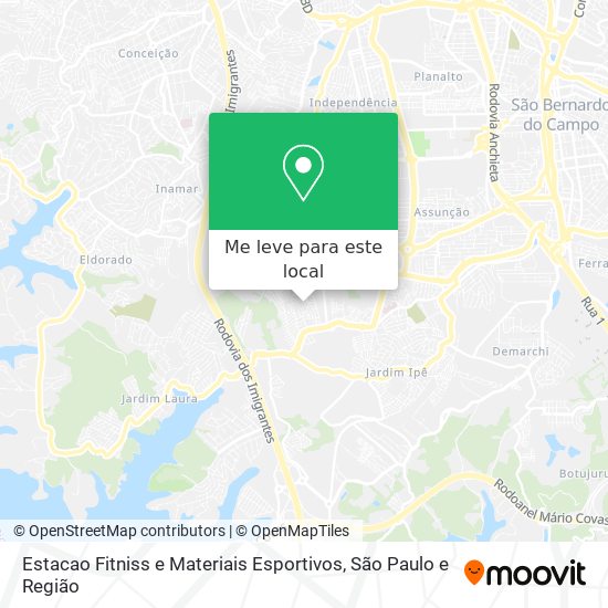 Estacao Fitniss e Materiais Esportivos mapa