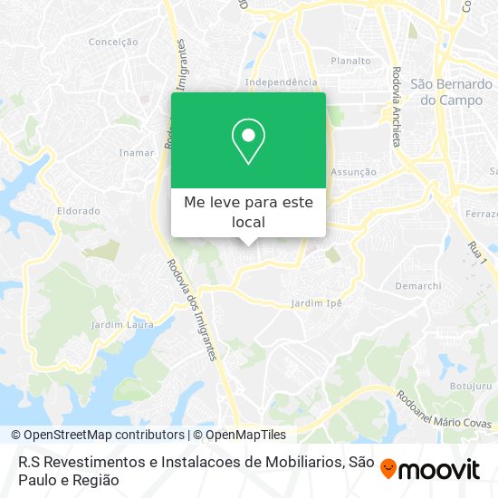 R.S Revestimentos e Instalacoes de Mobiliarios mapa