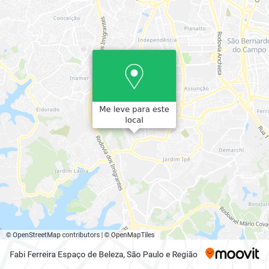 Fabi Ferreira Espaço de Beleza mapa