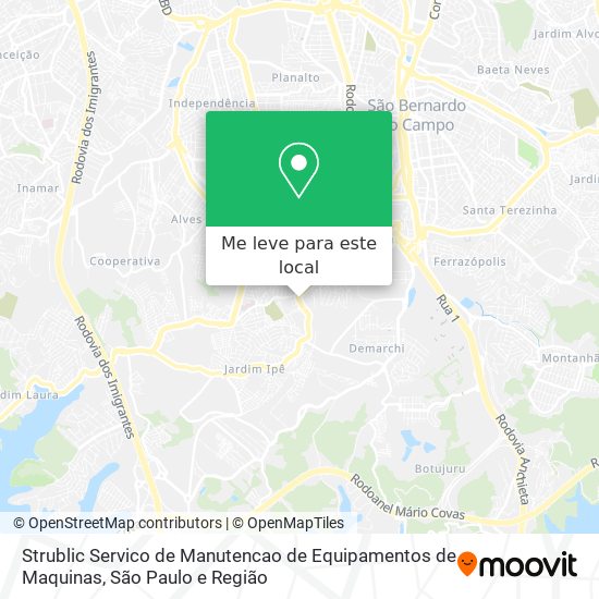 Strublic Servico de Manutencao de Equipamentos de Maquinas mapa