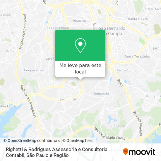 Righetti & Rodrigues Assessoria e Consultoria Contabil mapa