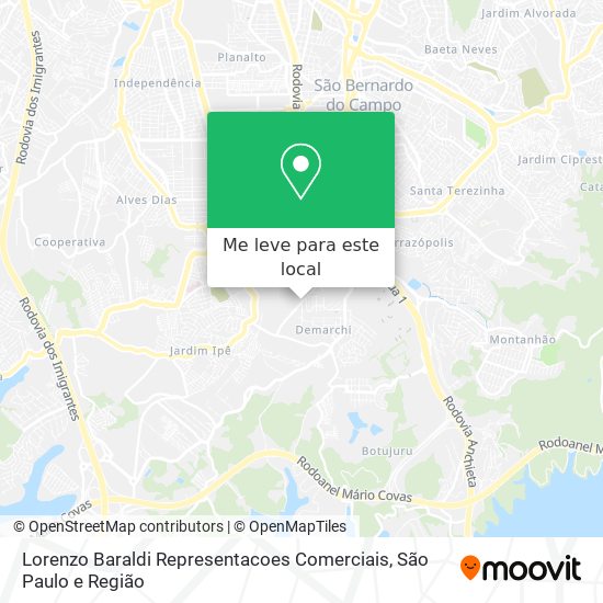 Lorenzo Baraldi Representacoes Comerciais mapa