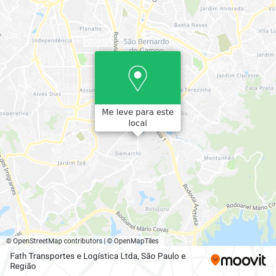 Fath Transportes e Logística Ltda mapa