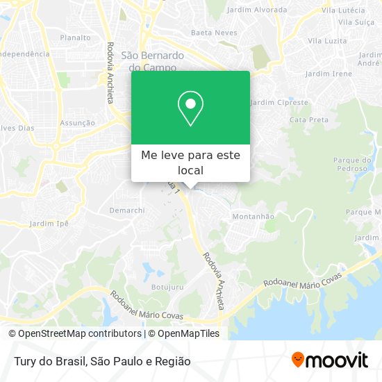 Tury do Brasil mapa