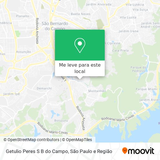 Getulio Peres S B do Campo mapa