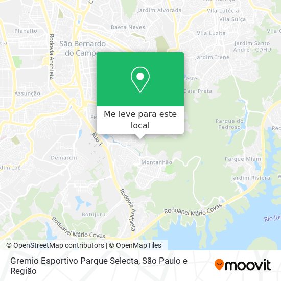 Gremio Esportivo Parque Selecta mapa
