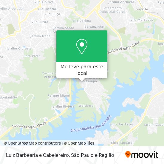 Luiz Barbearia e Cabelereiro mapa