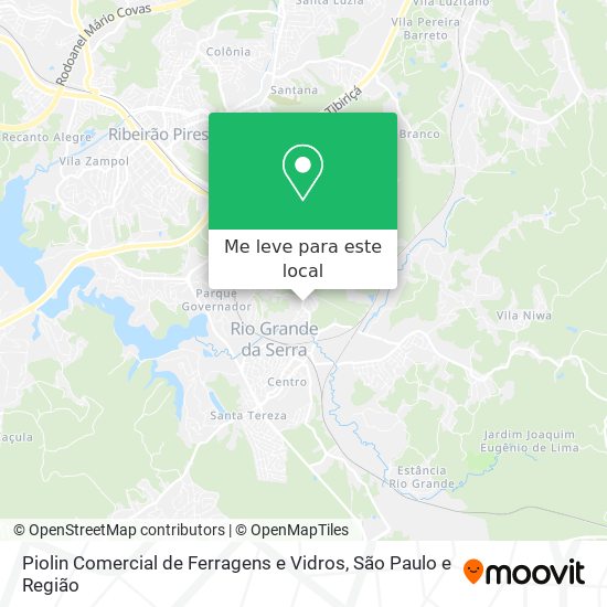 Piolin Comercial de Ferragens e Vidros mapa
