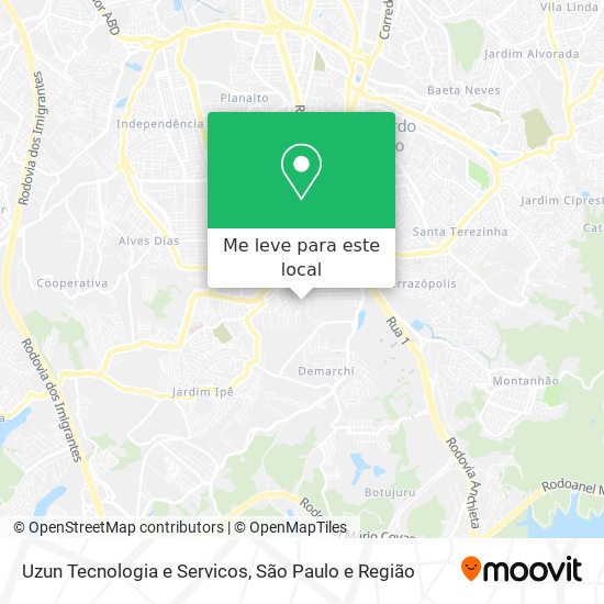 Uzun Tecnologia e Servicos mapa