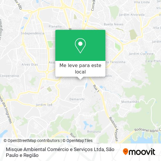 Misque Ambiental Comércio e Serviços Ltda mapa