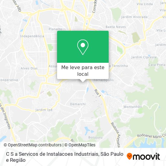 C S a Servicos de Instalacoes Industriais mapa