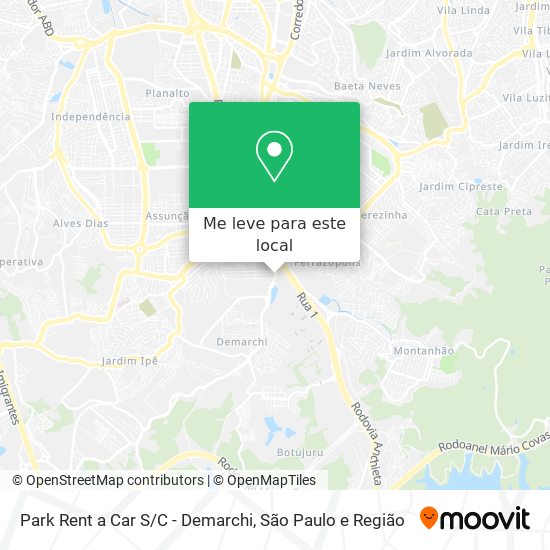 Park Rent a Car S/C - Demarchi mapa