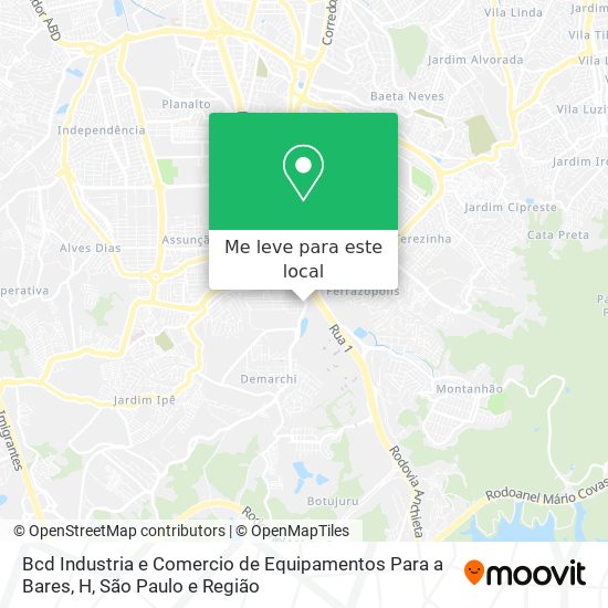 Bcd Industria e Comercio de Equipamentos Para a Bares, H mapa