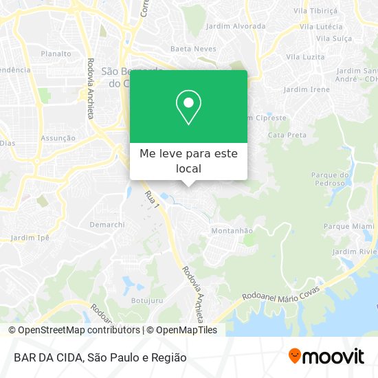 BAR DA CIDA mapa
