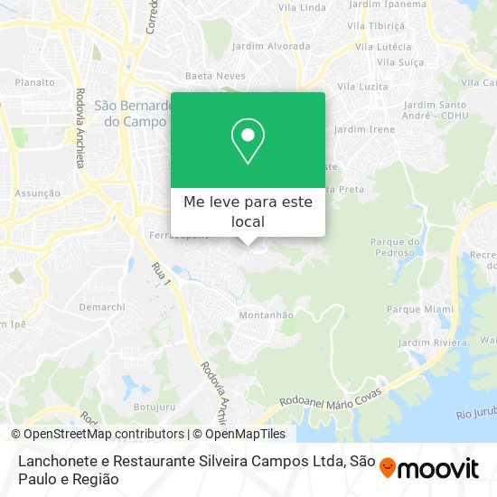Lanchonete e Restaurante Silveira Campos Ltda mapa