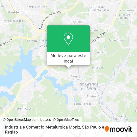 Industria e Comercio Metalurgica Moniz mapa
