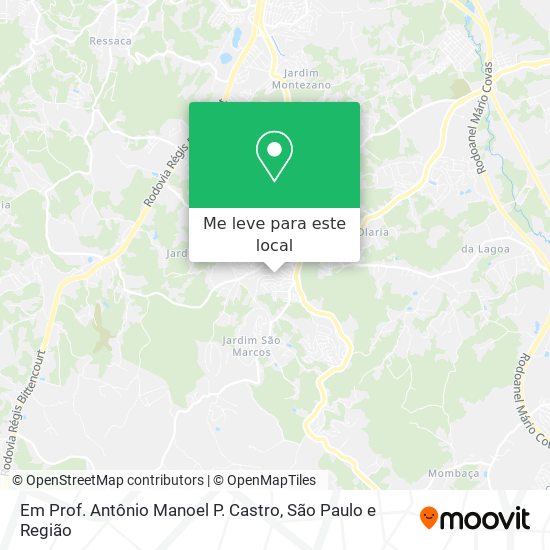 Em Prof. Antônio Manoel P. Castro mapa