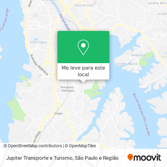 Jupiter Transporte e Turismo mapa