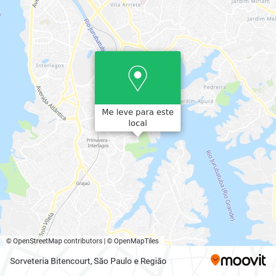 Sorveteria Bitencourt mapa