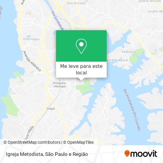 Igreja Metodista mapa