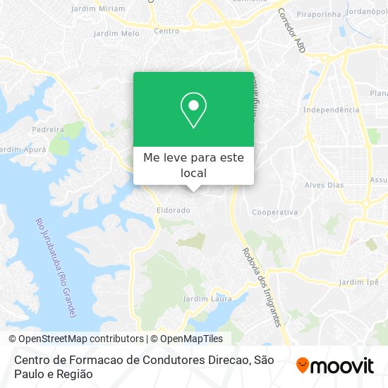 Centro de Formacao de Condutores Direcao mapa