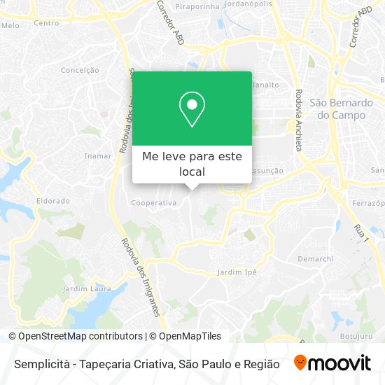 Semplicità - Tapeçaria Criativa mapa