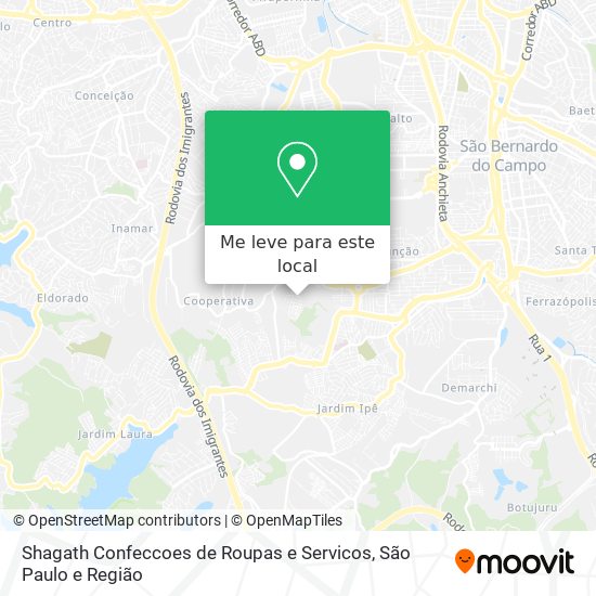 Shagath Confeccoes de Roupas e Servicos mapa