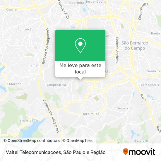 Valtel Telecomunicacoes mapa