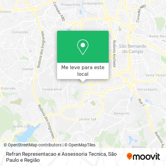 Refran Representacao e Assessoria Tecnica mapa