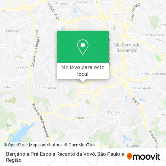 Berçário e Pré-Escola Recanto da Vovó mapa