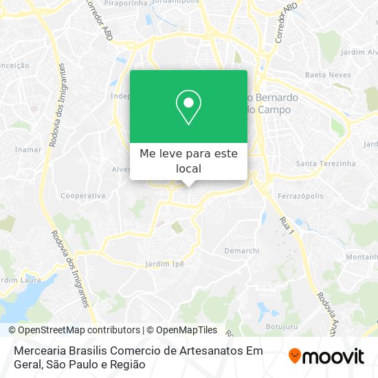 Mercearia Brasilis Comercio de Artesanatos Em Geral mapa