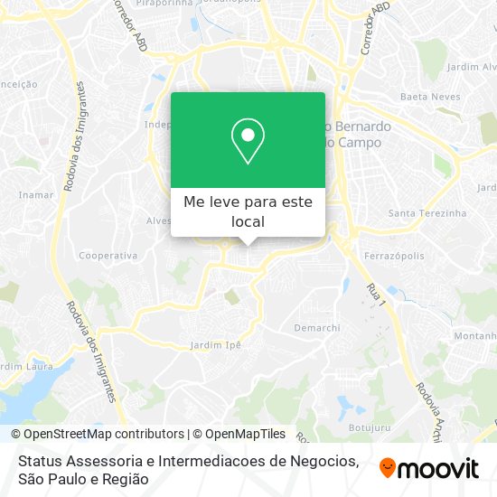 Status Assessoria e Intermediacoes de Negocios mapa