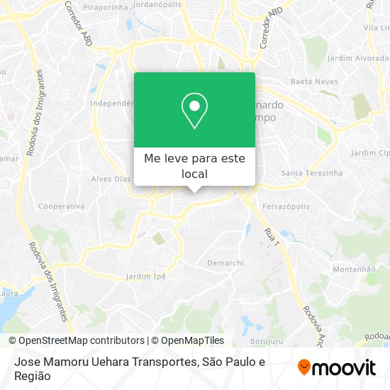 Jose Mamoru Uehara Transportes mapa