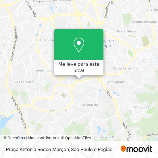 Praça Antônia Rocco Marçon mapa
