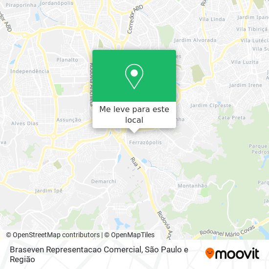 Braseven Representacao Comercial mapa