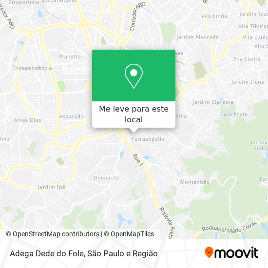 Adega Dede do Fole mapa