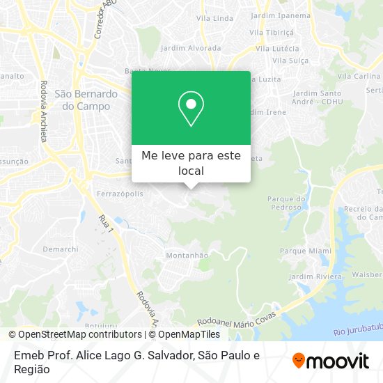 Emeb Prof. Alice Lago G. Salvador mapa