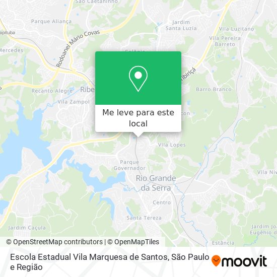 Escola Estadual Vila Marquesa de Santos mapa