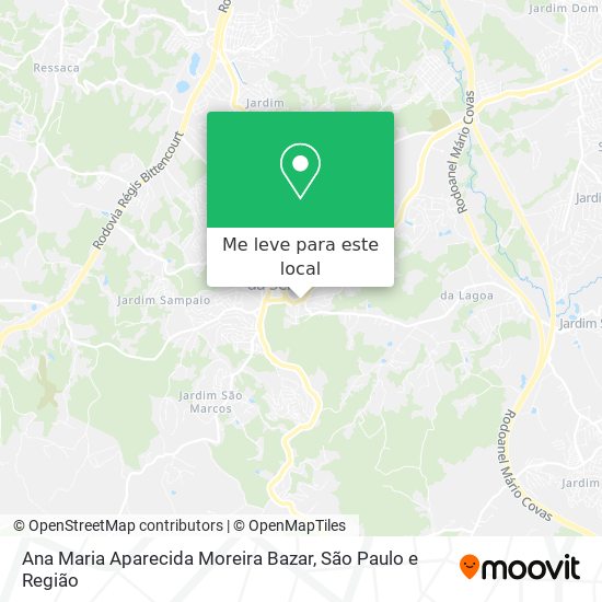 Ana Maria Aparecida Moreira Bazar mapa