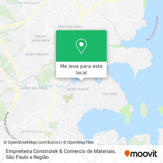 Empreiteira Construtek & Comercio de Materiais mapa