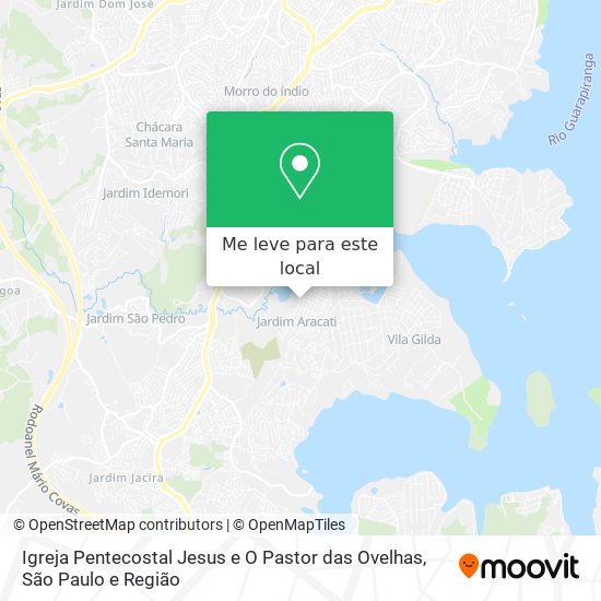 Igreja Pentecostal Jesus e O Pastor das Ovelhas mapa