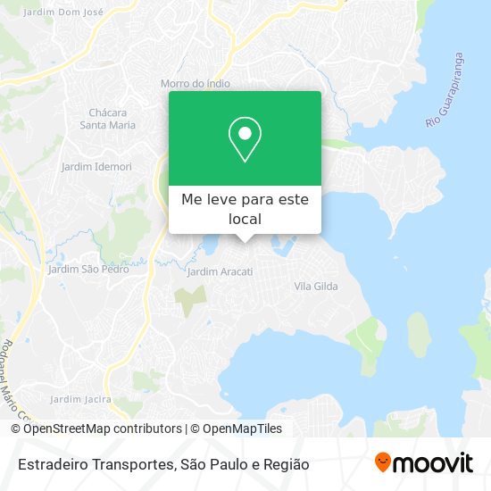 Estradeiro Transportes mapa