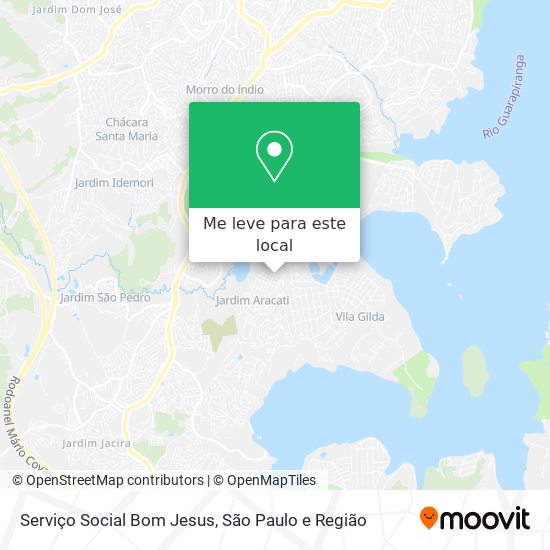 Serviço Social Bom Jesus mapa